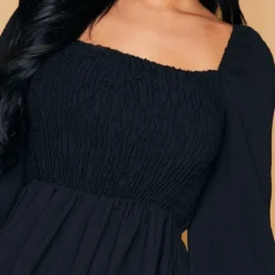 Petite Robe Babydoll Noir Profond -Jolie Vêtue Soldes Magasin a08b348d6623c5aafe8abd35d2db0c8e7906a0c3 cmr0950 5