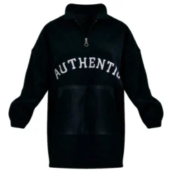 Robe Pull En Polaire Noire à Slogan Authentic Et Zip -Jolie Vêtue Soldes Magasin a11598e6bf206711865b7e72643210e9b4f94c5c cnb9597 5