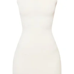 Robe Moulante Finement Côtelée Crème à Découpes Et Nouée Dans Le Dos -Jolie Vêtue Soldes Magasin a1a2984b14a7fbb17c8a459639ad0e53534d4d4b cnd5441 5