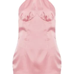 Robe Moulante Satinée Rose Cendré Dos Nu à Détail Coutures -Jolie Vêtue Soldes Magasin a48a3a3d6beb19a00a651f53f62e9868f7ed8de1 cne2923 5