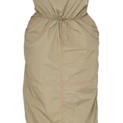 Plus Robe Mi-longue Bustier En Nylon Kaki à Détail Coutures -Jolie Vêtue Soldes Magasin a577a27254dddf55d73541c4059cf1c2c02e82e6 cnc7379 5