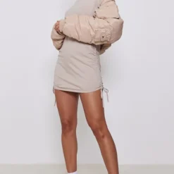 Robe T-shirt En Coton Gris Pierre à Manches Courtes Et Côtés Froncés -Jolie Vêtue Soldes Magasin a5883cab3e86a949ac9acfa117f9fb676476cf65 cnd5518 3