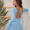 Petite Mini Robe Texturée Bleue à Dos Nu -Jolie Vêtue Soldes Magasin a5c09b8435d7e36bcbfc7681ef5af8625a5cab3a cne2181 1