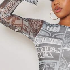 Robe Moulante à Imprimé Noir & Blanc En Mesh à Manches Longues 10 Robe Moulante à Imprimé Noir & Blanc En Mesh à Manches Longues -Jolie Vêtue Soldes Magasin a6fbccf75dea44bc5cd186c5afb3777830694f43 cnb3516 4