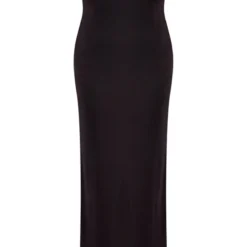 Plus Robe Moulante Longue En Acétate Noir à Bretelles Et Dos Nu -Jolie Vêtue Soldes Magasin a6fd18dd504544ed7a2b29b308665419ee6968fd cnd9822 5