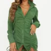 Robe Chemise En Velours Côtelé Kaki Doublement Froncée -Jolie Vêtue Soldes Magasin a7a6fa93b0e653e751ae943ba3dd3b369757088f cmu2530 1