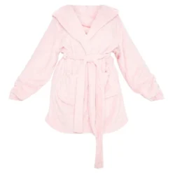 PRETTYLITTLETHING Plus - Robe De Chambre Rose Duveteuse -Jolie Vêtue Soldes Magasin a80284ece1d267391f74a187962e5dd4e9c9f95b clw6724 3