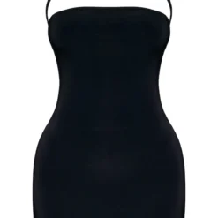 Robe Très Moulante Noire à Détail Ras-de-cou -Jolie Vêtue Soldes Magasin a80ff7cb06bc06f31e0fa96f13287407338a2f49 cnc7769 5