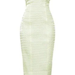 Robe Mi-longue Texturée Tissée Vert Citron à Détail Bonnets -Jolie Vêtue Soldes Magasin a860b2ea8fd34e4b99d65d24c062c2101371aaa1 cnd2041 5