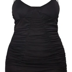 Shape Robe Moulante En Mesh Noir Très Froncée à Détail Bonnets -Jolie Vêtue Soldes Magasin a87de53c0ca0b8a86705a4bdebca84c6cf535d79 cna8703 5