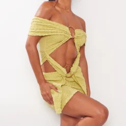 Robe Moulante Texturée Vert Olive à Détail Anneaux 9 Robe Moulante Texturée Vert Olive à Détail Anneaux -Jolie Vêtue Soldes Magasin a8d4f44710da78b5722b6b6c9d8be2149245e4c3 cne1860 3