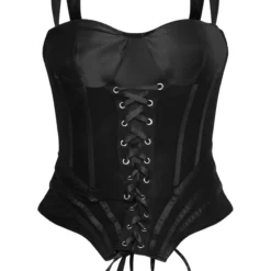 Robe Moulante Satinée Noire à Détail Corset Et Agrafes Et Oeillets 11 Robe Moulante Satinée Noire à Détail Corset Et Agrafes Et Oeillets -Jolie Vêtue Soldes Magasin a8e2be36515e63859d45e882e2f555ccea7b98ae cnd0483 5