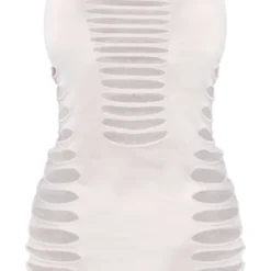 Robe En Maille Tricot Ajourée Blanche Très Découpée -Jolie Vêtue Soldes Magasin a9f592f8083adabeda958d76db94aeb597bcc8ab cnc9028 5