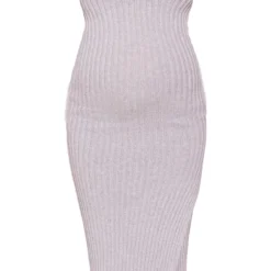 Maternité Robe De Grossesse Mi-longue En Maille Tricot Grise Côtelée -Jolie Vêtue Soldes Magasin aa09262595d9cead1cf42dba0e1bc94368dedfa6 cmv9470 6