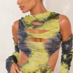 Robe Moulante élimée Multicolore à Découpes Et Manches -Jolie Vêtue Soldes Magasin aada119b3dbce6d58c10b223edc7da7217c71518 cne3780 4