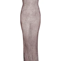 Robe De Plage Longue Slim En Maille Crochet Gris Anthracite -Jolie Vêtue Soldes Magasin ab212552b82c729f104fbe85ba4e974e0410fb06 cnd2131 5