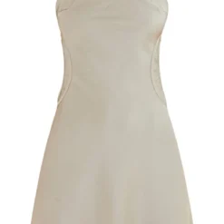 Robe Droite Satinée Vert Sauge à Bretelles Et Découpes Latérales -Jolie Vêtue Soldes Magasin ab68de91fac33f644bd65bb246bb7596028d36c1 cnd2347 5