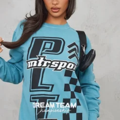 Petite Robe Pull Bleue Imprimé PLT Cross -Jolie Vêtue Soldes Magasin ab943eb6caae3440fc780a1547915da6024fe258 cnd0248 4