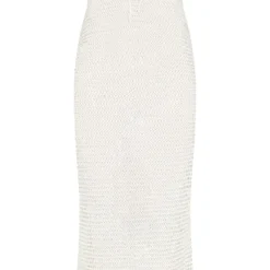 Robe Bustier Longue Avoine En Maille Crochet Lacée Devant -Jolie Vêtue Soldes Magasin ac01a50a2e4ec9d40a5d0ab5bccb114007fc7600 cne6289 5