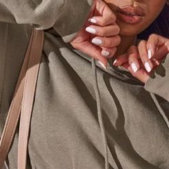 Renew Robe Hoodie Kaki Clair à Plis -Jolie Vêtue Soldes Magasin ac17fc6e230e0b5e350f7dd3f908a5315c0d2fa5 cmt6724 5