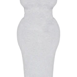 Plus Robe Longue Gris Chiné à Encolure Ronde -Jolie Vêtue Soldes Magasin adaf044ab74f2ef24307f20d96021df946be5f69 cme0150 6