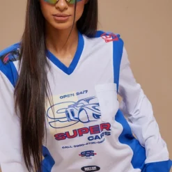 Petite Robe T-shirt Bleue Imprimé Style Motocross -Jolie Vêtue Soldes Magasin ae675c856595bfae8f2536c0ab095374c0fedac1 cnd6930 4