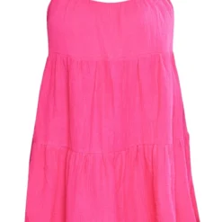 Plus Robe Droite Rose Vif Texturée Superposée -Jolie Vêtue Soldes Magasin ae79128fe0c207245f7a6180ac384580c131316e cne4084 5