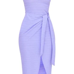 Robe Asymétrique Mi-longue Texturée Violette à Jupe Portefeuille -Jolie Vêtue Soldes Magasin af50b81c1952b027397b011ddd9060680580ef47 cmy8609 6