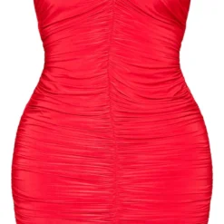 Shape Robe Bustier Très Moulante Rouge à Fronces -Jolie Vêtue Soldes Magasin afdb304098c83104b76c8b0a0f4233108b02fb8a cmy3303 6