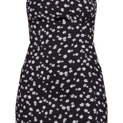 Robe Moulante Fendue Tissée Noire à Imprimé Petites Fleurs Et Découpe -Jolie Vêtue Soldes Magasin aff3286420d77a8d51fa5c5a600268a66e9c28f4 cnd1221 5