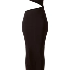 Tall Robe Longue Moulante Découpée Noire -Jolie Vêtue Soldes Magasin b04c339567646444c5d454910e337f6b553b2076 cne2190 5