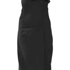 Plus Robe Mi-longue Noire Effet Lin à Bretelles Asymétrique -Jolie Vêtue Soldes Magasin b172efd4f7cfea0530bfabd94fef738c12acfcd2 cnd4925 5