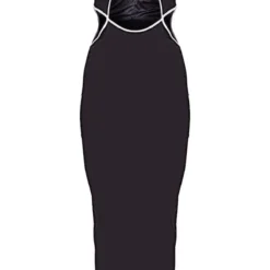 Robe Mi-longue Satinée Noire Découpée à La Taille à Bretelles 11 Robe Mi-longue Satinée Noire Découpée à La Taille à Bretelles -Jolie Vêtue Soldes Magasin b199739919cfcf909f3307864b987be5c72c59a1 cnd0610 5