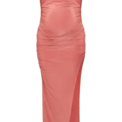 Maternité Robe De Grossesse Longue Moulante Rose Profond à Ourlet Asymétrique -Jolie Vêtue Soldes Magasin b1c76e47176356b1f1cf0e255c1a31088a8995d7 cne2362 5