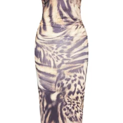 Shape Robe Moulante Longue Marron Imprimé Léopard à Bretelles Spaghetti -Jolie Vêtue Soldes Magasin b1fa89bed1fec01237ba893063b028593710e587 cnd2578 5