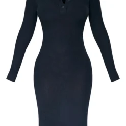 Petite Robe Mi-longue Noire Côtelée Brossée -Jolie Vêtue Soldes Magasin b1fbfe3d8d9227da2fadfcf7b4e71c7eefcf3271 cnb2827 5