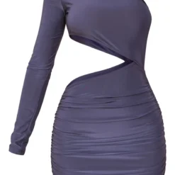 Petite Robe Très Moulante Froncée Gris Anthracite Asymétrique Découpée à La Taille -Jolie Vêtue Soldes Magasin b2b8fbd1bccd183d1dbcdb8dec5a418bd806b902 cnc4835 5