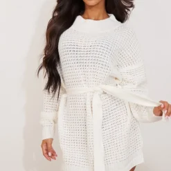 Petite Robe Pull En Maille Tricot Douce Crème à Ceinture -Jolie Vêtue Soldes Magasin b308bdb824d435c96715cff7eef11e2a21f3e229 cmw8080 3