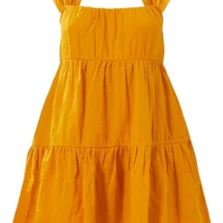 Plus Robe Droite Moutarde Texturée Superposée -Jolie Vêtue Soldes Magasin b355976086269dbb6928a70dd64517d701b20b94 cmy4188 6