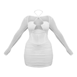 Shape Robe Moulante En Mesh Crème à Corset Découpé -Jolie Vêtue Soldes Magasin b3c13dc5e725200e63f1cfb593900f4eccf8342b cnc8800 5