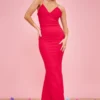 Robe Sirène Longue Tissée Stretch Rouge -Jolie Vêtue Soldes Magasin b4f366c3d41295567b561a4dc60acf277ad1ce02 cnd9015 1