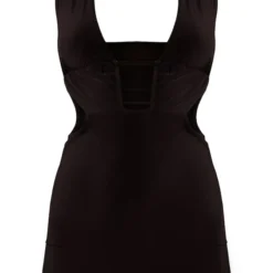 Robe Moulante Chocolat Froncée à Dos Nu Et Détail Sur Le Buste -Jolie Vêtue Soldes Magasin b515a3015c207cc1480ecdbb00172e91baa960c8 cnb7472 5