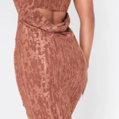 Robe Longue Bustier Texturée Marron Chocolat Métallisée à Dos Bénitier 10 Robe Longue Bustier Texturée Marron Chocolat Métallisée à Dos Bénitier -Jolie Vêtue Soldes Magasin b7fe149075df402d6133df6fc9b957433a500517 cnd7637 4