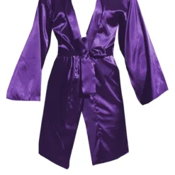 Robe De Chambre Satinée Violette -Jolie Vêtue Soldes Magasin b84a9a335281b551a2a68a829e5d0ed984800e20 cnd5571 5