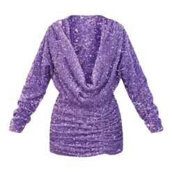 Petite Mini Robe En Velours Lilas à Sequins Et Décolleté Plongeant -Jolie Vêtue Soldes Magasin b8e7b929d223cd33ca37b23e4f7b1888ca4d378d cnb3030 5