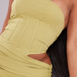 Shape Robe Moulante Corset En Maille Vert Olive à Côté Noué -Jolie Vêtue Soldes Magasin b973f2bc585e2ebc00e11c6585c8cafd280a8949 cmw7568 5