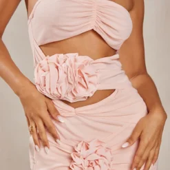 Petite Mini Robe Rose Découpée Détail Fleurs -Jolie Vêtue Soldes Magasin ba247bc4cfcea577f38d5e23cab14ad3a7ddc42d cnd7147 4
