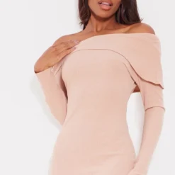 Robe Mi-longue Gris Pierre Côtelée Brossée Asymétrique -Jolie Vêtue Soldes Magasin ba74bf424a668581c2f0c4213d63f0005ebd11a3 cnb3524 4