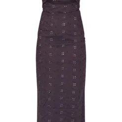 Robe Longue Brodée Noire à Devant Noué -Jolie Vêtue Soldes Magasin baf5169eff1fdeed137f9507a6e319c52143f40b cnd5491 5