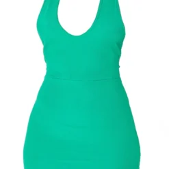 Robe Moulante Dos Nu Côtelée Verte à Nouer Sur L'arrière -Jolie Vêtue Soldes Magasin bb1643c57c0aba6d64b2323fb743f6b519b512cb cmt9494 6